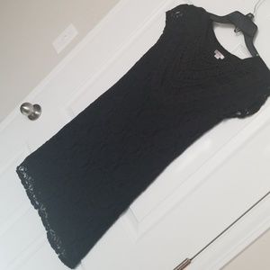 Black lace dress